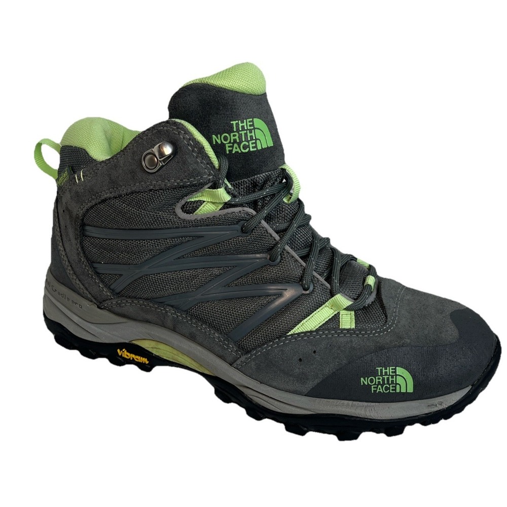 The North Face Waterproof Storm II Hiking Women's‎ Boots Shoes Size 9 Gray/Green